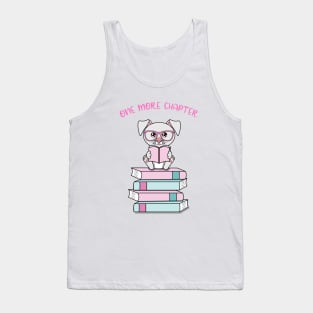 One more chapter, cute dog reading Tank Top